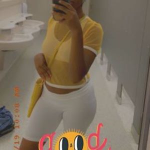 Yellow see through shirt
